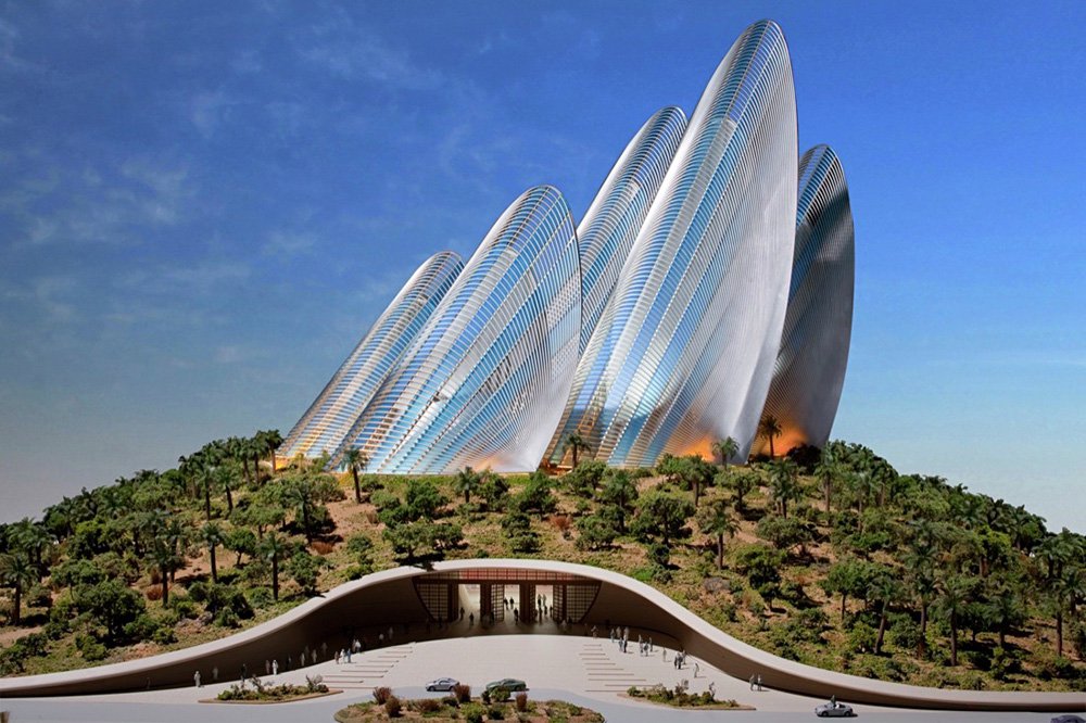 Работа над зданием по проекту Foster + Partners была приостановлена в 2011 г. Фото: Zayed National Museum / Foster + Partner