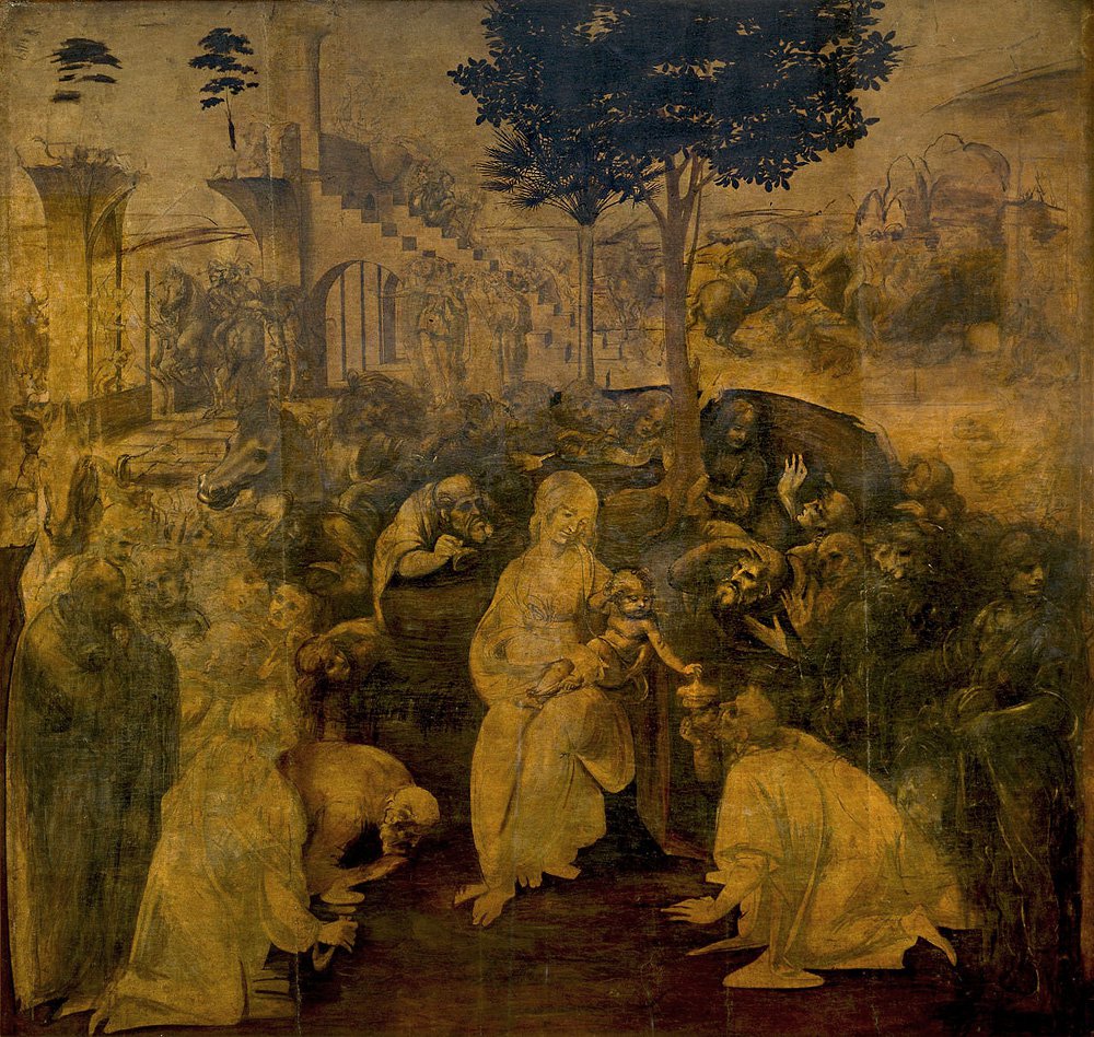 Леонардо да Винчи. «Поклонение волхвов». Courtesy of Uffizi Gallery