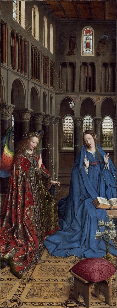 Ян ван Эйк. «Благовещение». 1434-1436. Национальная галерея искусства, Вашингтон.