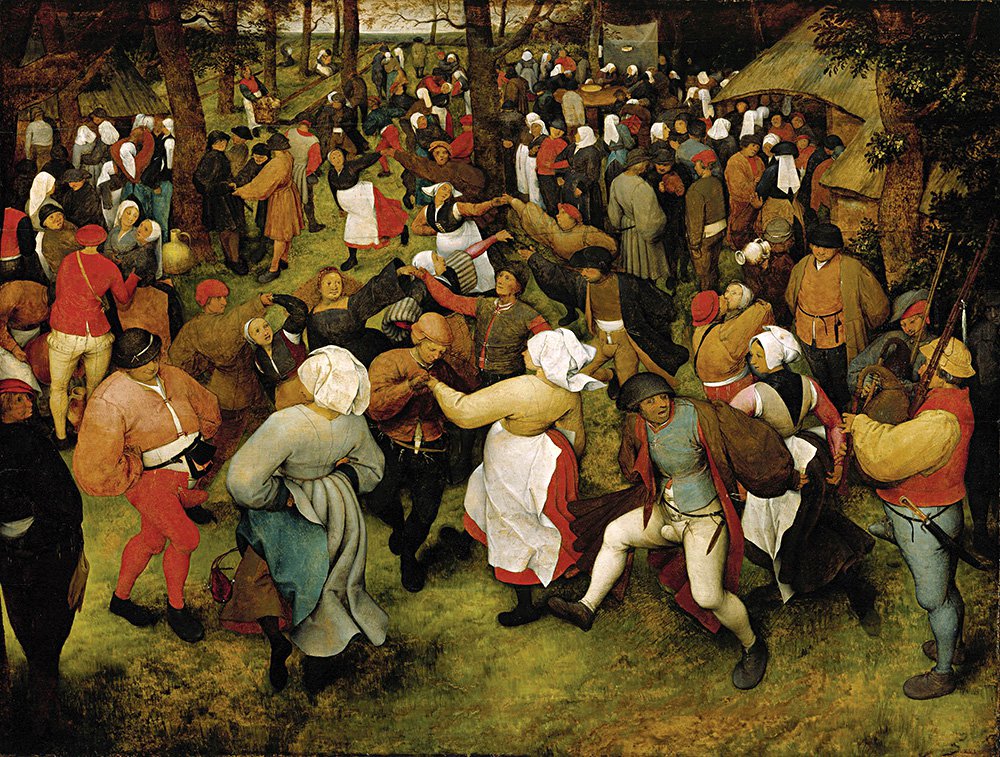 Питер Брейгель Старший. «Свадебный танец на открытом воздухе». 1566. Фото: Kunsthistorisches Museum Wie