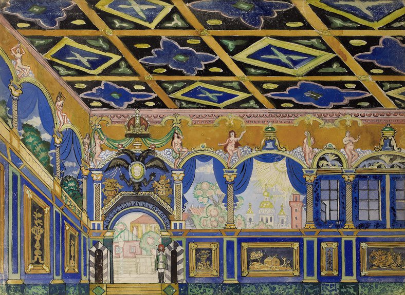 Александр Бенуа. Эскиз к опере Золотой петушок. Sotheby's, эстимейт £10–15 тыс. Sotheby's