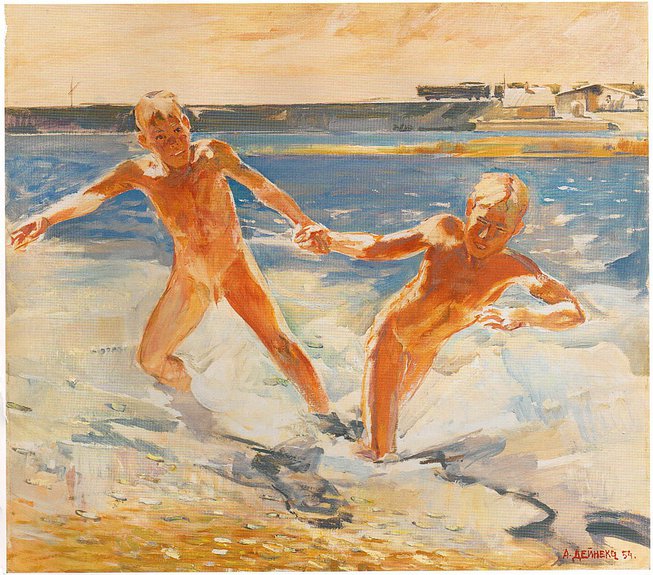 Алексендр Дейнека. «В Донбассе». 1954. Sotheby's, продано за £422 тыс. Фото: Sotheby'