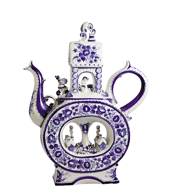 Квасник «Зима». 1970-е. НПО «Гжель»