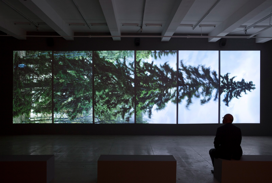 Видеоинсталляция фильма Horizontal (2011). Фото: Crystal Eye - Kristallisilmä