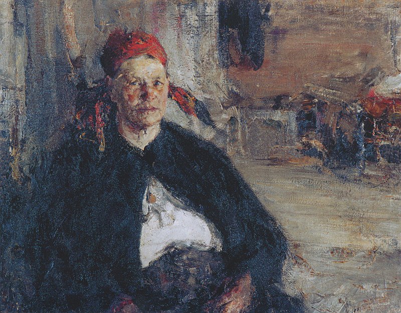 Николай Фешин. «Баба на сундуке». 1910-е. MacDougall’s