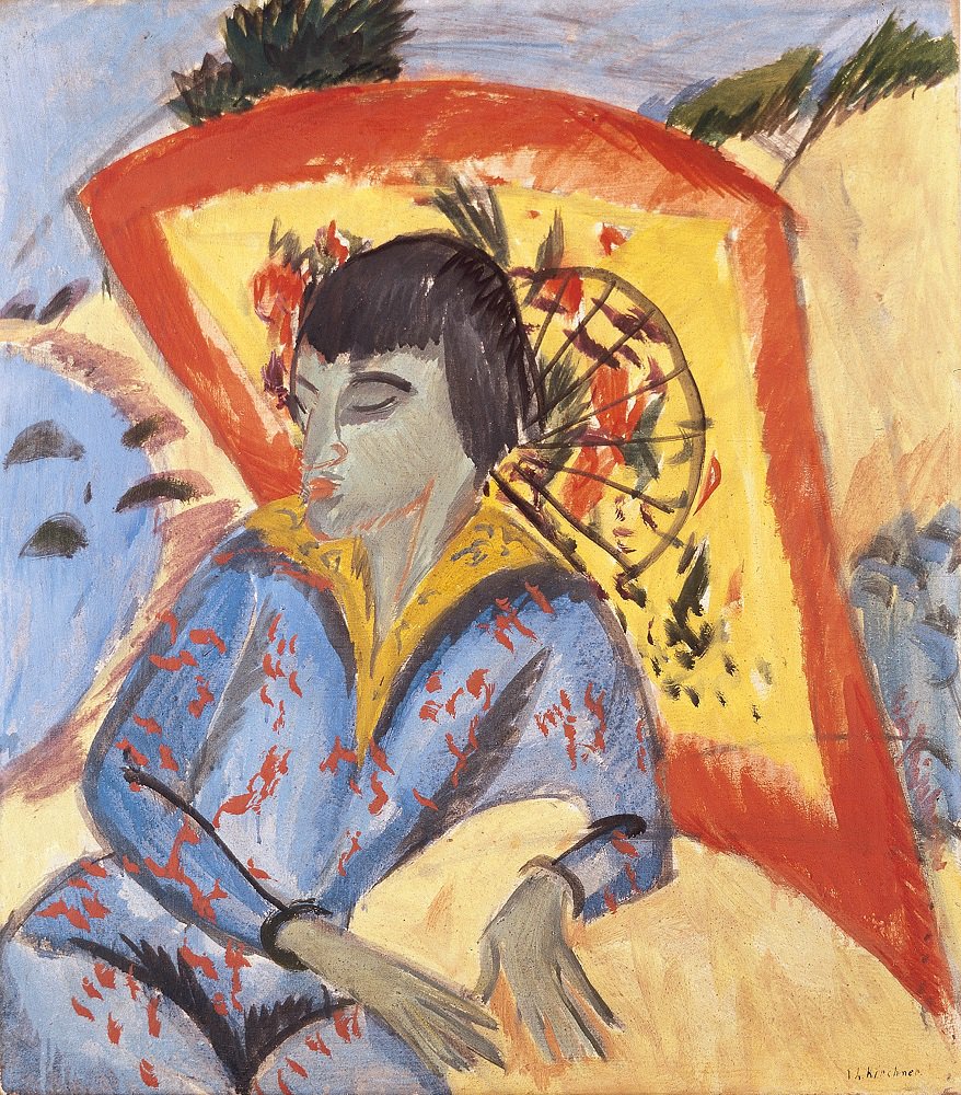 Эрнст Людвиг Кирхнер. «Эрна с японским зонтиком». 1913. Фото: Aargauer Kunsthau
