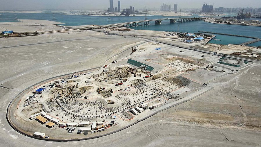 Процесс строительства музейного комплекса. Фото: Foster + Partners / Zayed National Museum