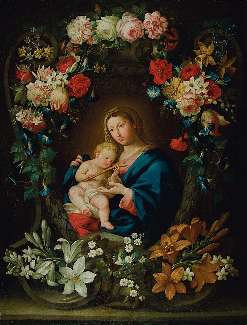 Ян Брейгель Младший. «Мадонна с Младенцем в цветочном картуше». 1640-е. Фото: Фонд «Новое искусствознание»