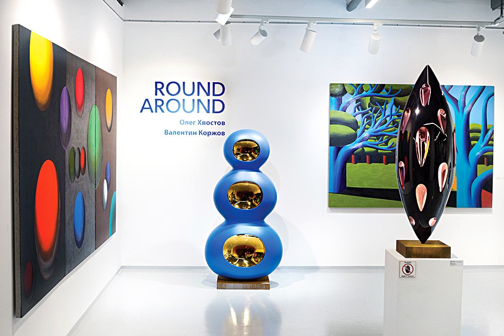 На выставке Валентина Коржова и Олега Хвостова Round Around в галерее Gridchinhall (Cube Moscow). Фото: Courtesy of the artist