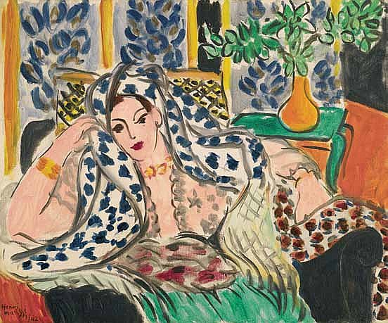 Sotheby‘s, Анри Матисс. Одалиска в черном кресле.