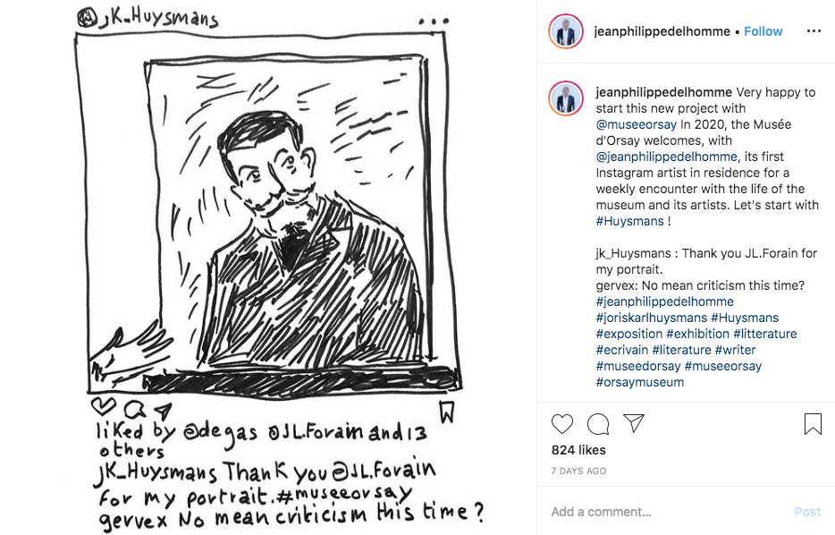 Публикация в Instagram Жан-Филиппа Дельома. Фото: Instagram / The artist