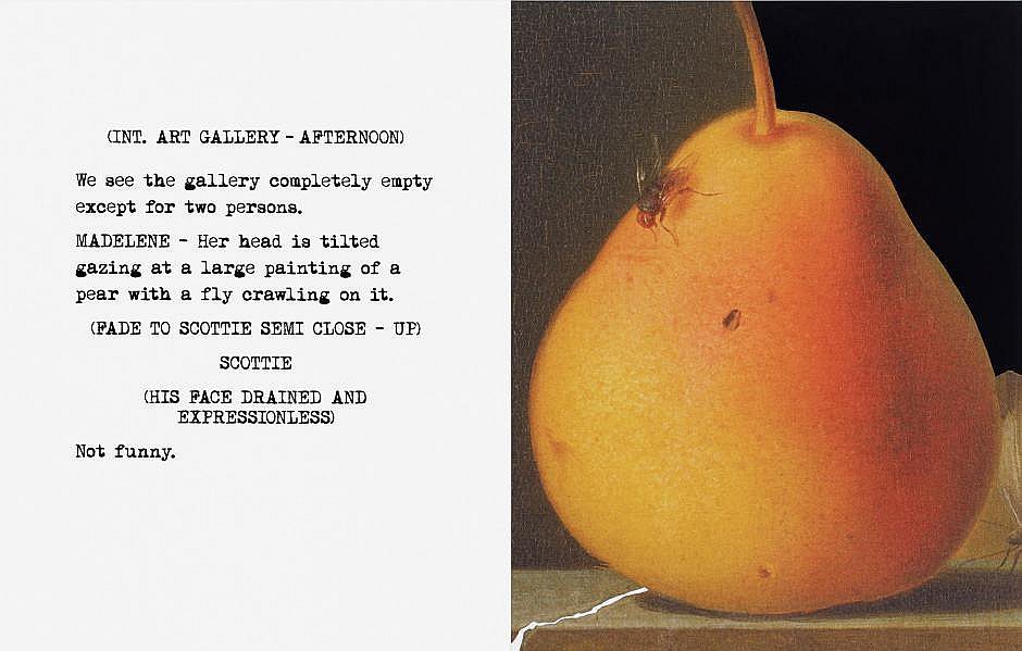 John Baldessari, Movie Scripts / Art: ...With a fly crawling on it (2014)