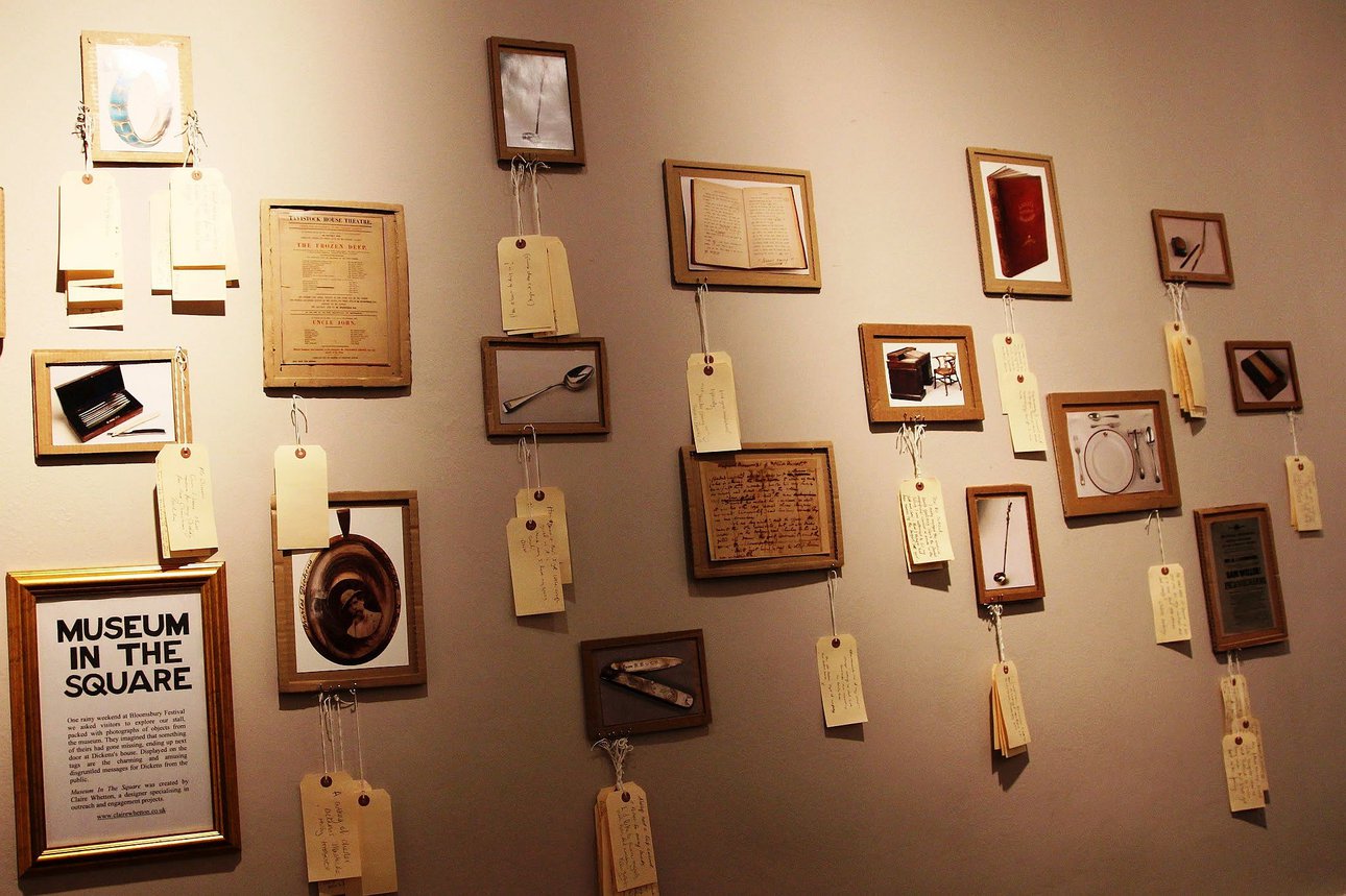 Фотографии предметов из Музея Чарльза Диккенса и истории о них,придуманные  посетителями