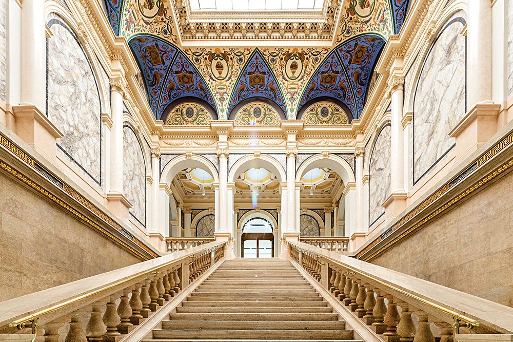 Парадная лестница Albertina Modern в Вене. Фото: Albertina Moder