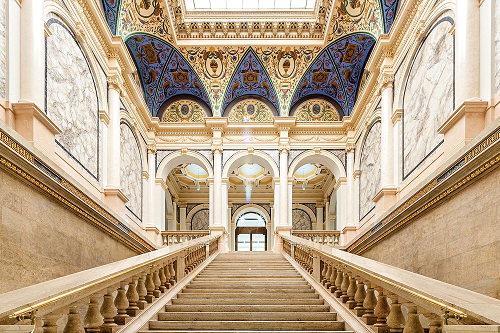 Парадная лестница Albertina Modern в Вене. Фото: Albertina Moder