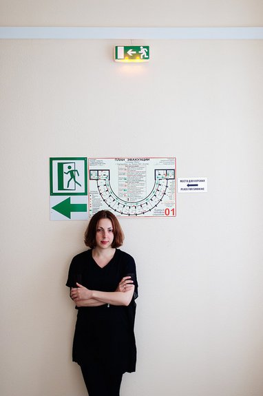 Бильяна Чирич, куратор основного проекта, в гостинице «Исеть». Фото: Петр Захаров