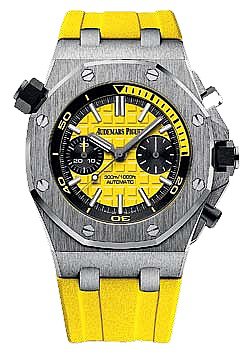 Часы из коллекции Royal Oak Offshore Diver Chronograph в желтом цвете
