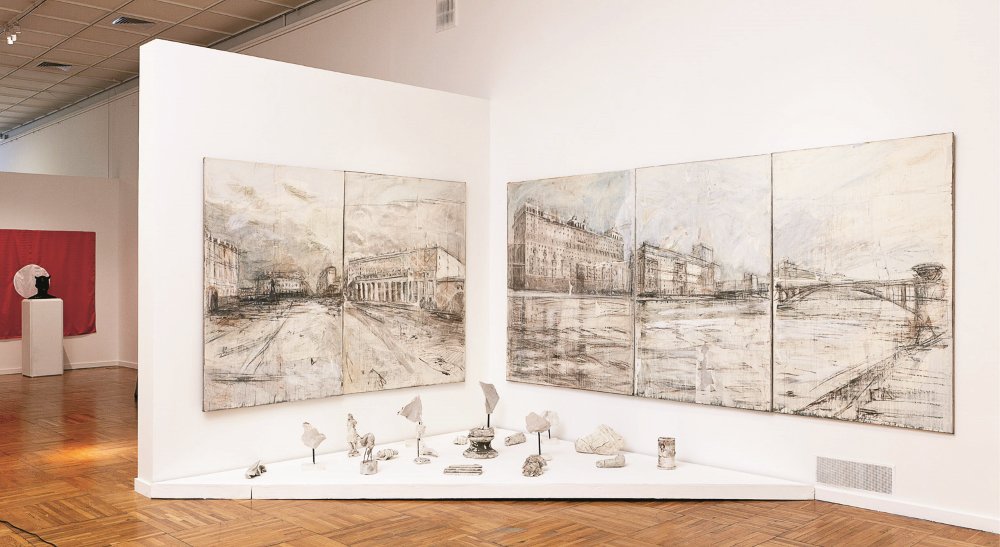 В. Кошляков, В. Дубосарский. Археология утопического города. 1991–1992. Инсталляция представлена в новой экспозиции / ГТГ