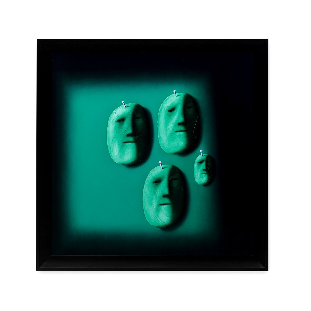 Олег Целков. «Четыре маски в зеленом». £25–35 тыс. Фото: Bonhams