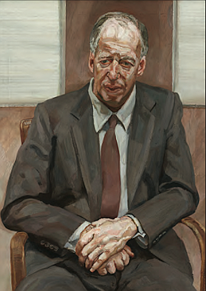 Люсьен Фрейд. «Портрет лорда Ротшильда». 1989