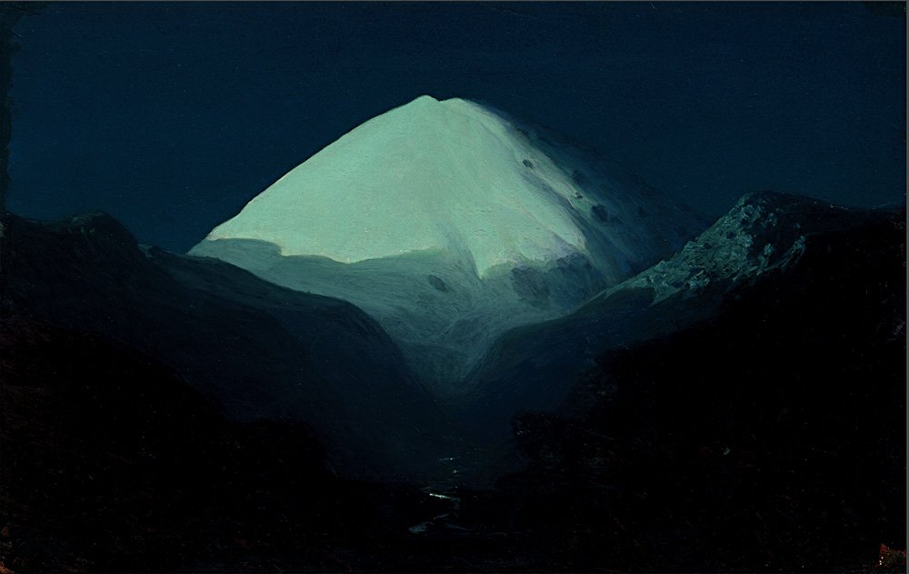 Архип Куинджи. «Эльбрус. Лунная ночь». 1890–1895. Этюд. Дар Общества им. А.И.Куинджи в 1914 г. Фото: Государственная Третьяковская галерея