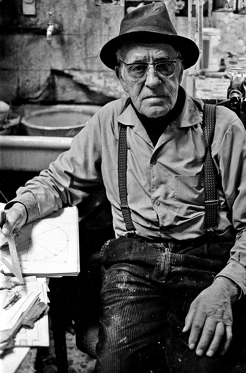 Диего Джакометти в своей мастерской в 1982 г. Фото Фредерика Бролло