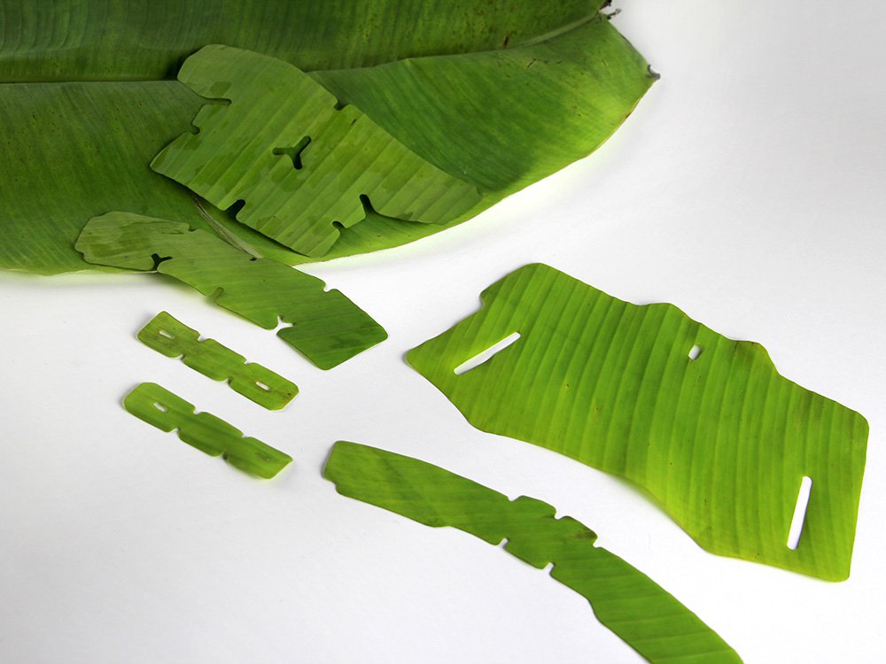 Биоразлагаемый бандаж из банановых листьев Platanaceae Пацла Сермену. Photo: Lexus Design Award 2017