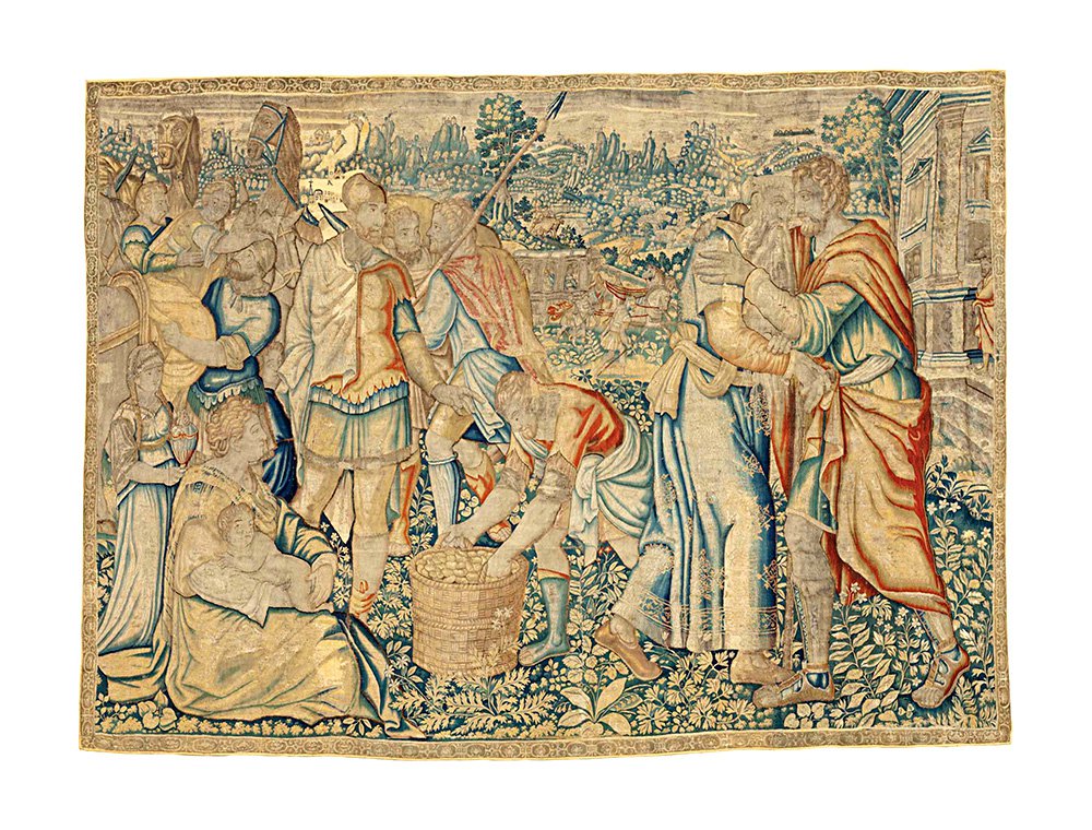 Брюссельская шпалера «Встреча Иакова и Иосифа». 1590–1610-е. Коллекция Инны Баженовой. Фото: In Artibus Foundatio