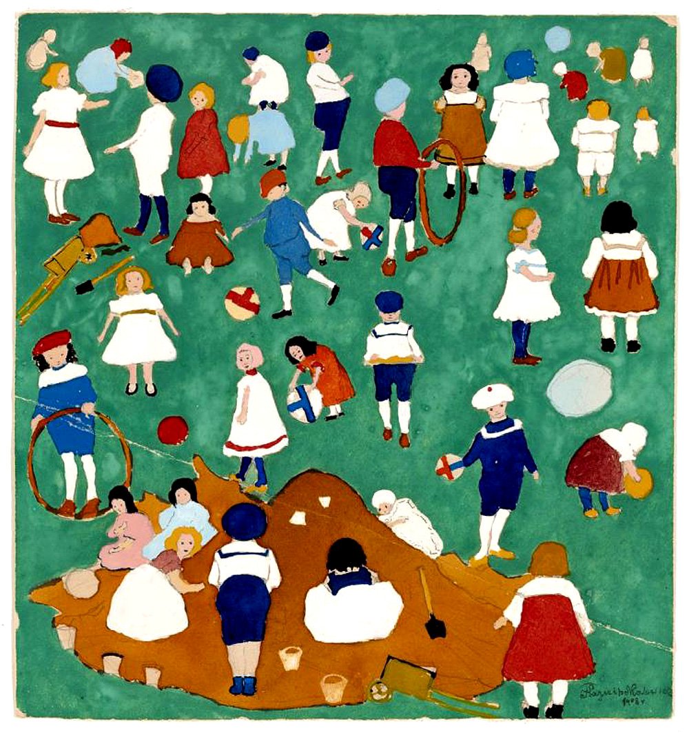 Казимир Малевич. «Дети на лужайке». 1908. Фото: Государственный музей изобразительных искусств имени А.С.Пушкина