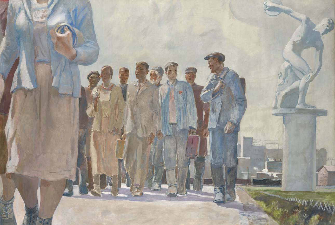 Александр Дейнека. «Герои первой пятилетки». Ок. 1936. Эстимейт £2–3 млн. Фото: MacDougall's