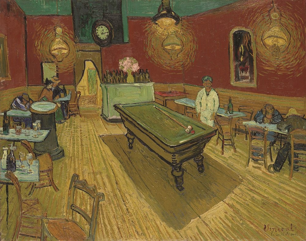 На картине Ночное кафе изображен интерьер Café de la Gare, где, вероятно, тоже работала Габриель / COURTESY OF YALE UNIVERSITY