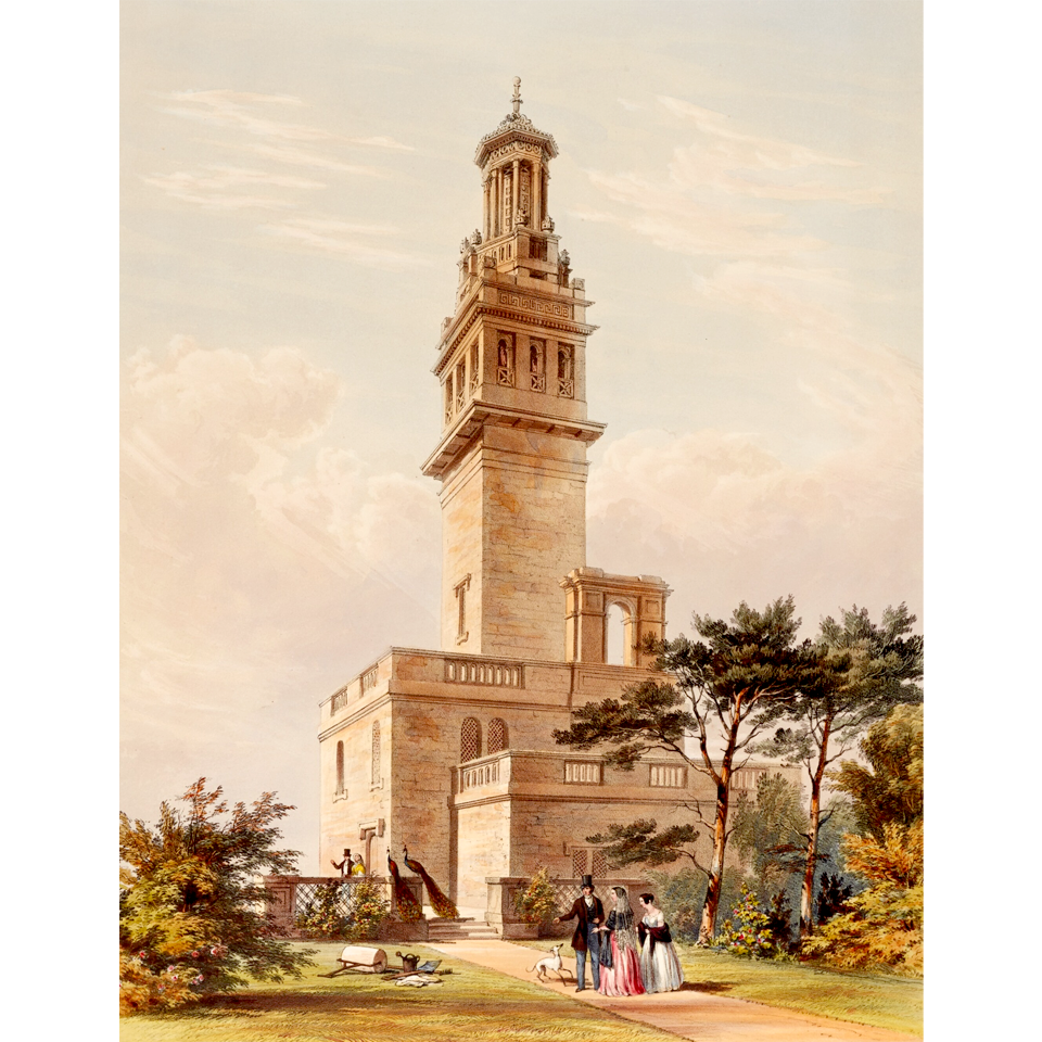 Уиллис Мэддокс. Башня в Бате. 1844. Фото: Sotheby's