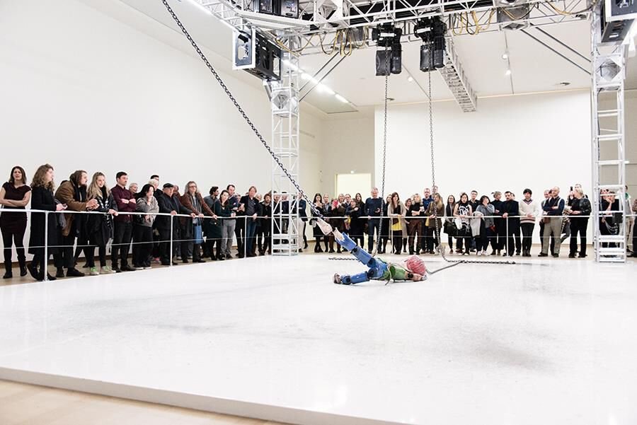 Opening of Jordan Wolfson at Stedelijk Museum during AmsterdamArt Weekend 2016. Photo: Fabian Landewee