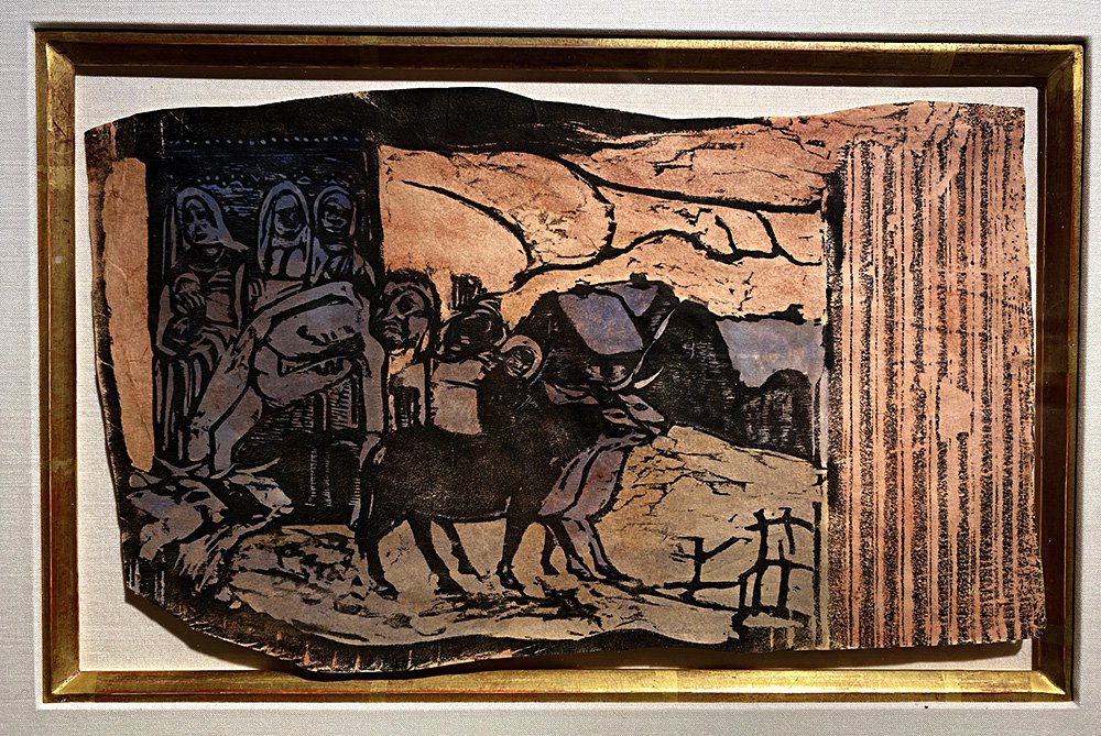Поль Гоген. «Бретонская Голгофа». 1898-99. Гравюра напечатана на Таити. Christie's. Коллекция Келтона. Фото: Ильдар Галеев
