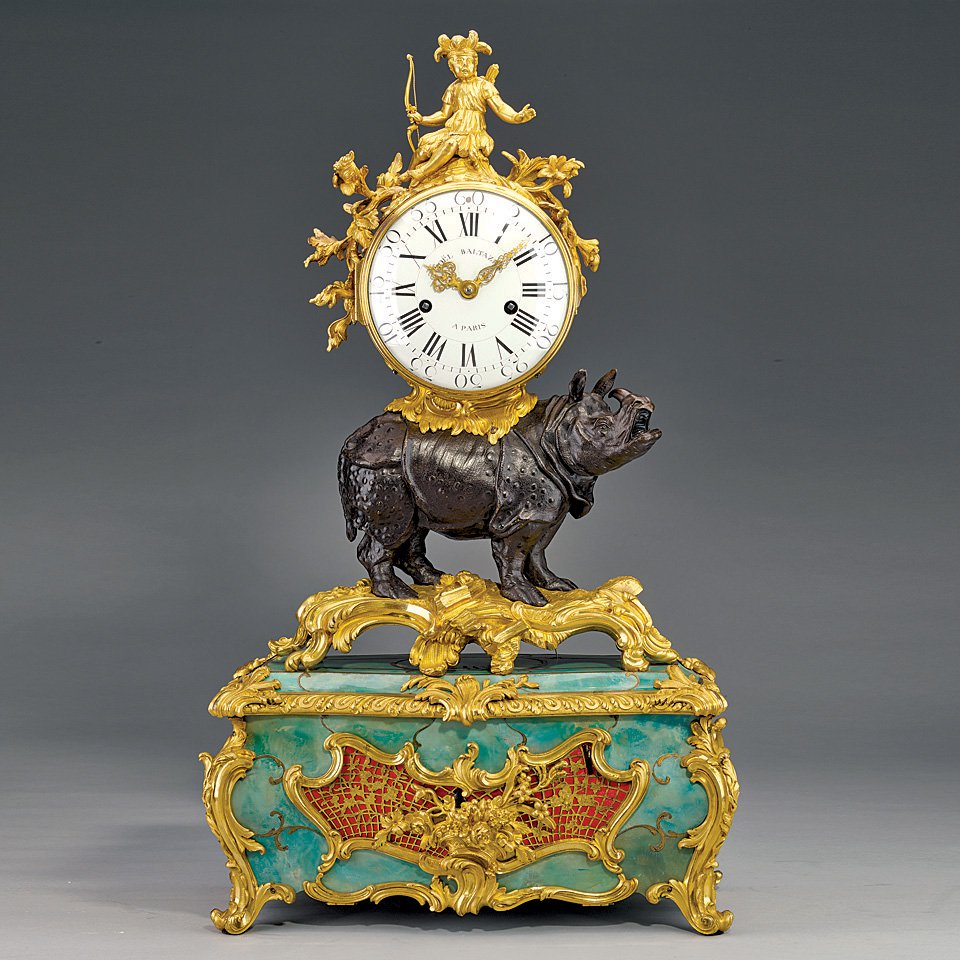 Часы с носорогом. Мастерские Сен-Жермен. 1755. Фото: Parnassia Collectie