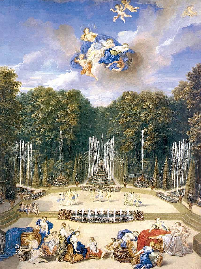 Фонтаны расположены там, где Людовик XIV танцевал со своей свитой. © CHATEAU DE VERSAILLES, DIST .RMNJ GRAND PALAIS, JM MANA