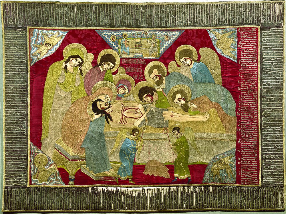 Плащаница «Положение во гроб». 1592. Фото: Государственный Русский музей