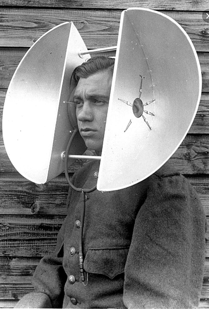 Акустический радар. Нидерланды, 1930-е. Фото: Hulton Archive