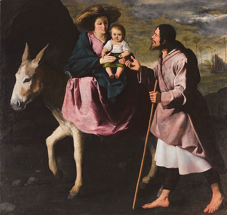 Франсиско де Сурбаран. Отдых на пути в Египет. около 1630–1635. Холст, масло
