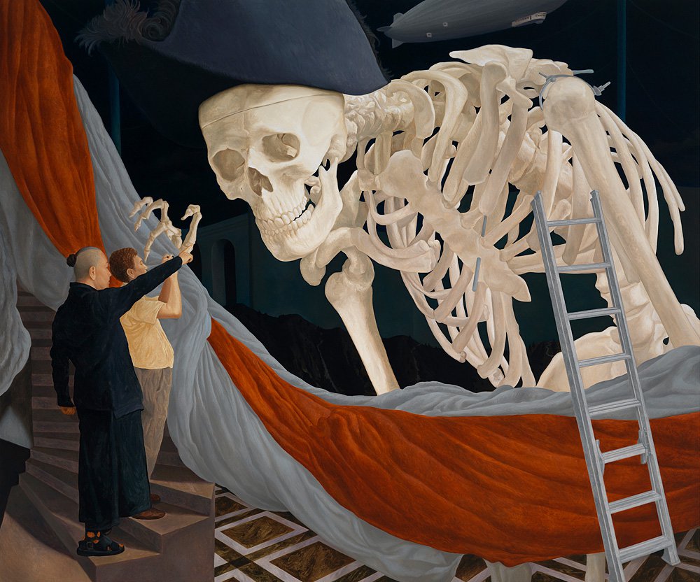 Нати Утарит. «История белого монстра-скелета». 2018. Галерея Richard Koh Fine Art. Фото: Art Basel