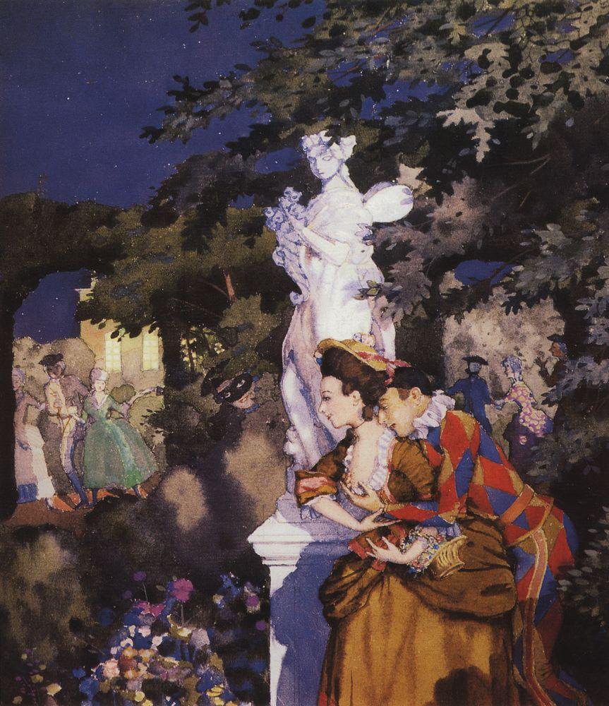 Константин Сомов. «Влюбленный Арлекин». 1912. Courtesy of KGallery