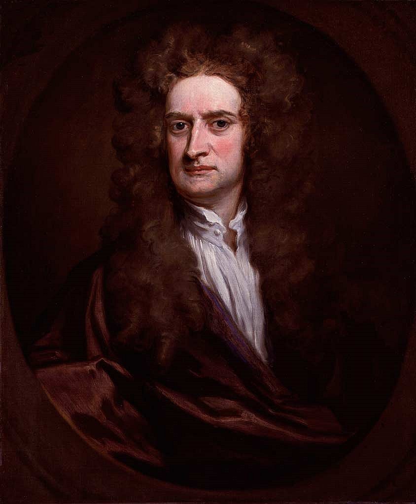 Готфрид Кнеллер. "Портрет Исаака Ньютона". 1702