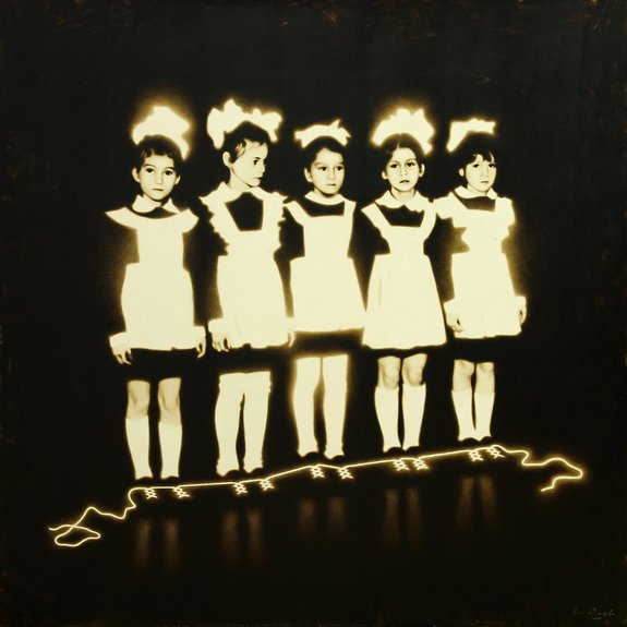 Rinat Voligamsi. Lace. 2014. Oil on сanvas. 140х140 cm. Фото: Gallery 11.12