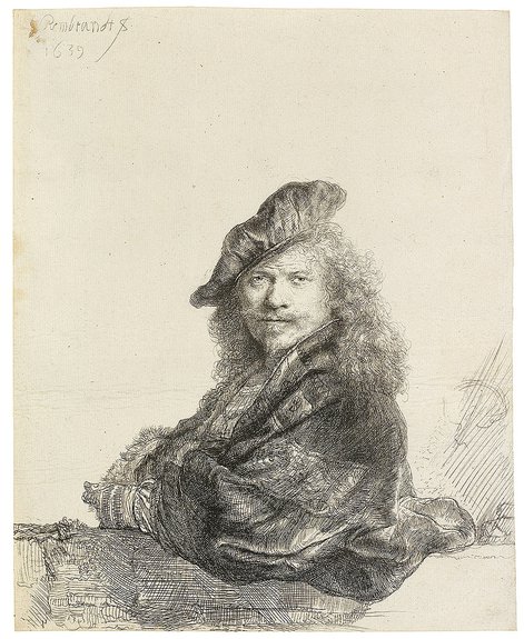 Рембрандт. «Автопортрет». 1639. Дар Эдмона Ротшильда. Лувр, Париж