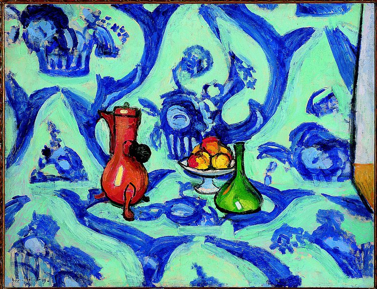 Анри Матисс. Натюрморт с голубой скатертью. 1908–1909. Эрмитаж
