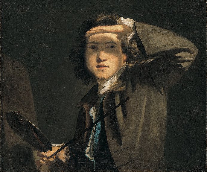 Сэр Джошуа Рейнольдс. «Сэр Джошуа Рейнольдс». Около 1747-1749 гг. Холст, масло. Размер без рамы: 63,5 x 74,3 см. Размер в раме: 84,7 х 97,3 х 10,3 см. Приобретено в 1858 г. © National Portrait Gallery