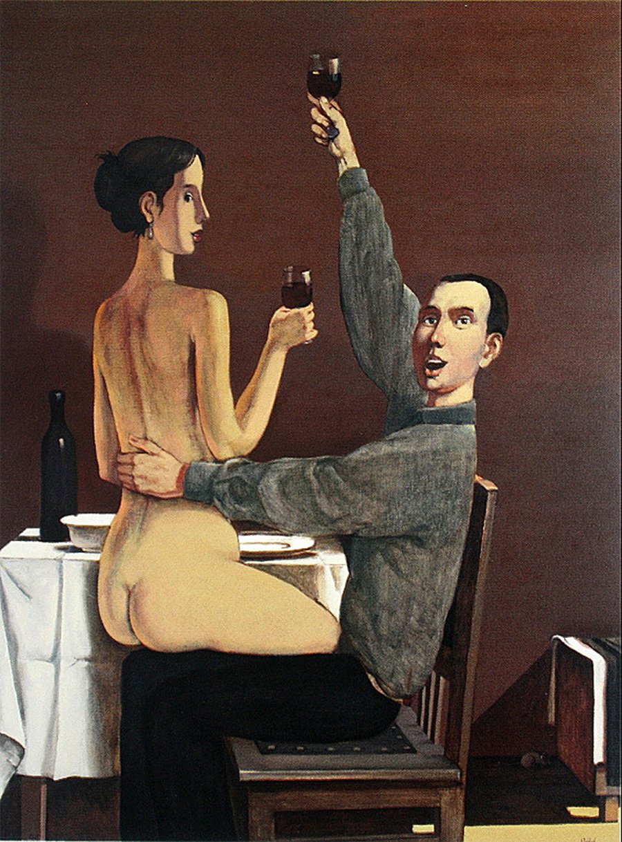 Пивоваров Виктор. «Выпьем и возрадуемся». Из цикла «Едоки лимонов». 2006. Фото: MMOMA