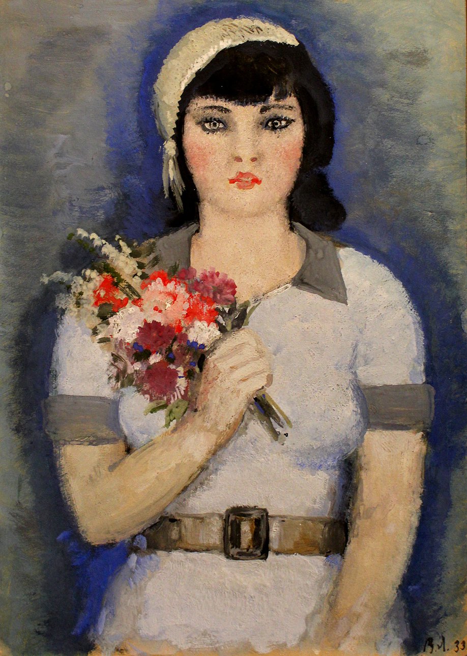 Владимир Лебедев. «Девушка с букетом». 1933. Фото: Галерея «Веллум»