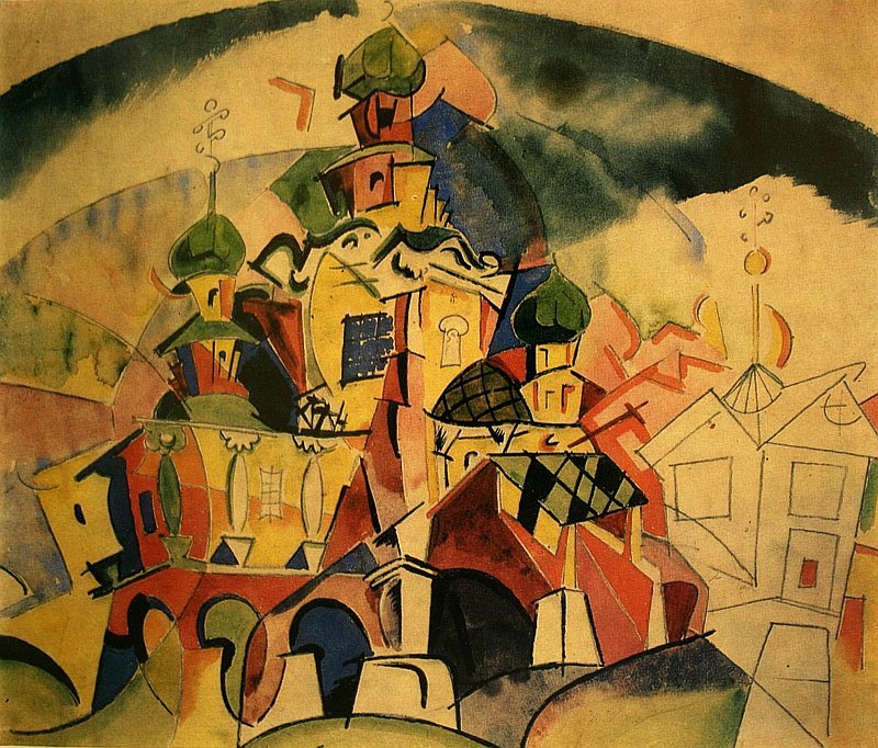 Александр Куприн. Архитектура древней Руси. 1918. Из собрания ГМИИ им. Пушкина.