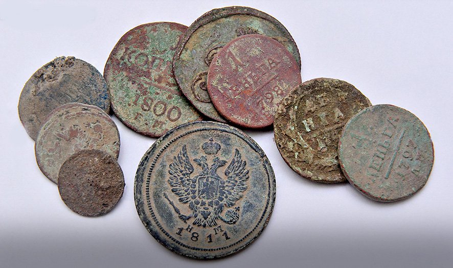 Монеты медные. XVIII–XIX вв. Фото: mos.ru
